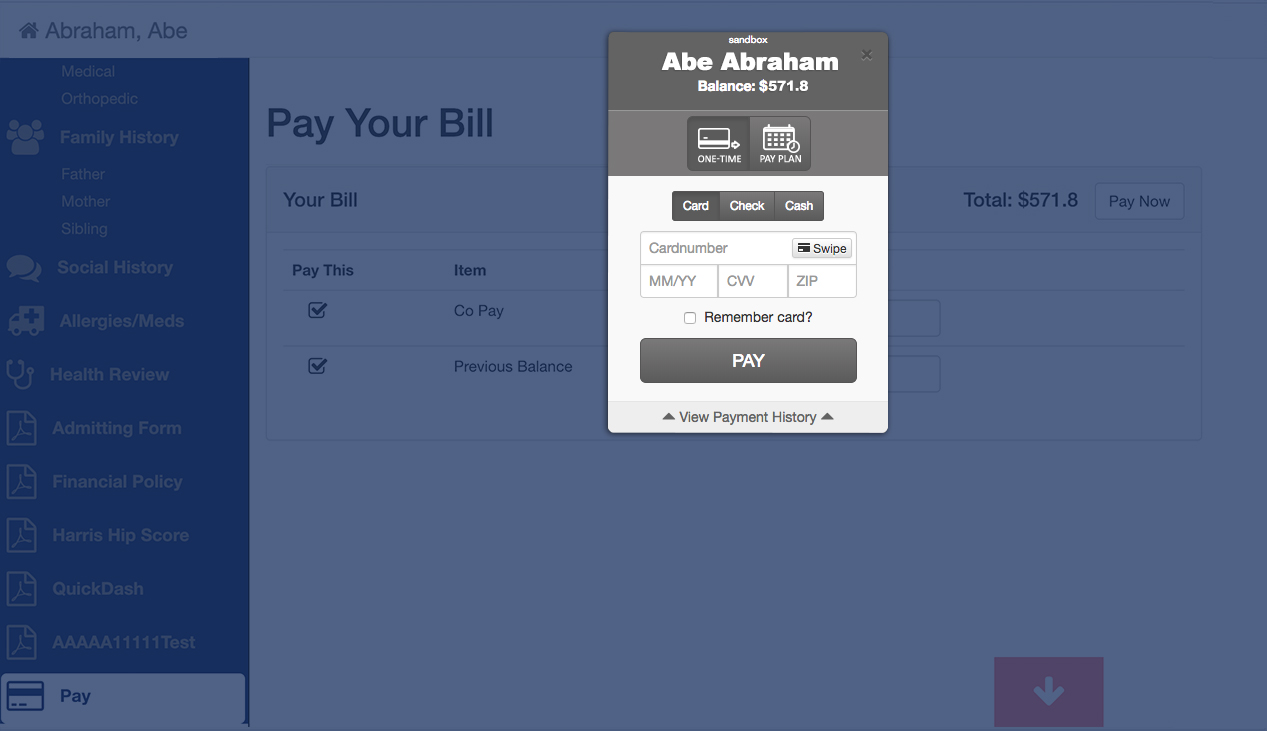 CMS financial screenshot-1
