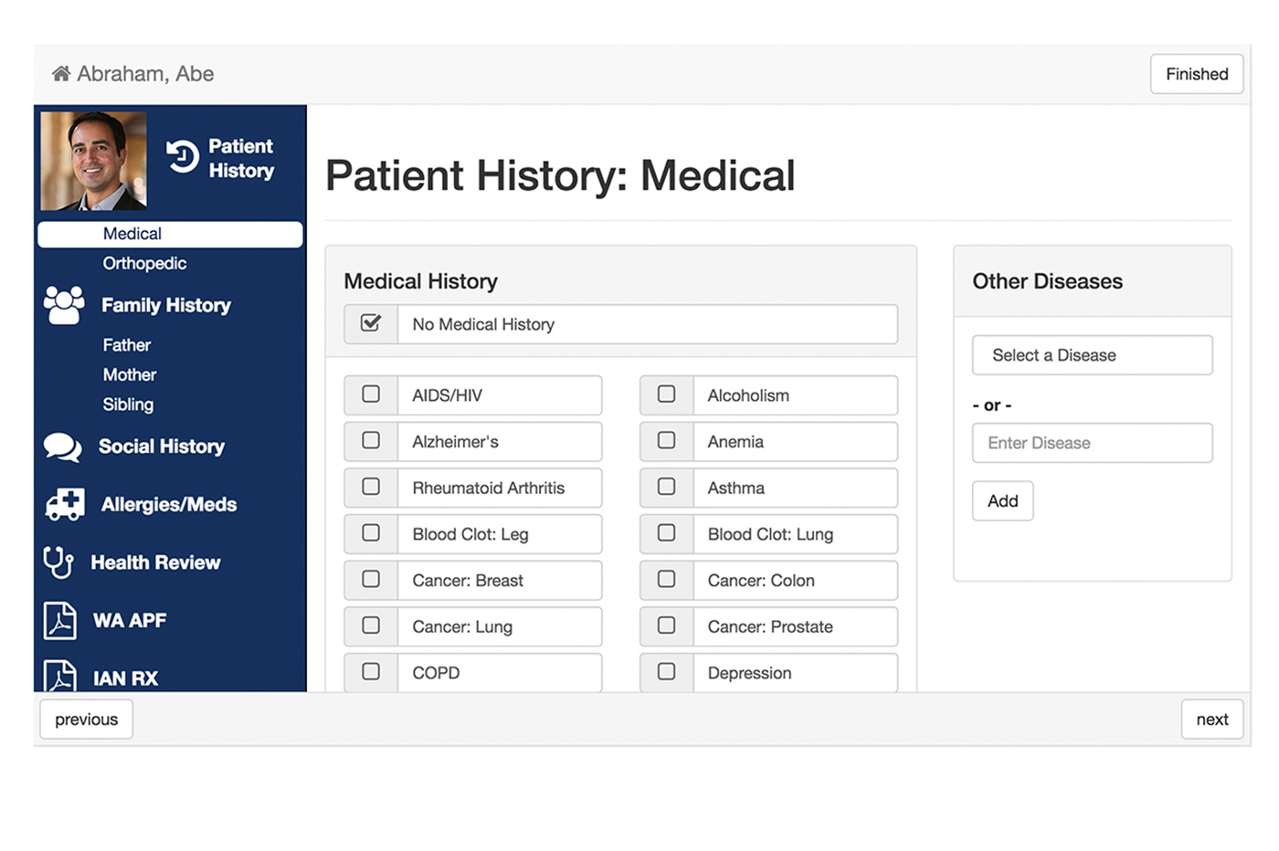 kiosk LP screenshots patient history-2
